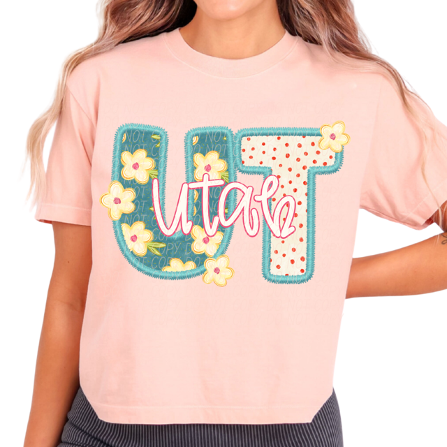 Retro Floral States DTF Print