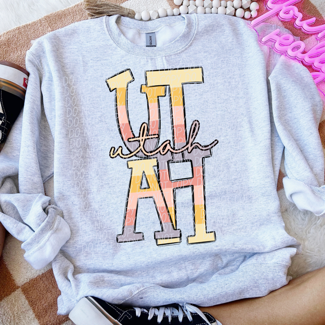 Pastel States DTF Print