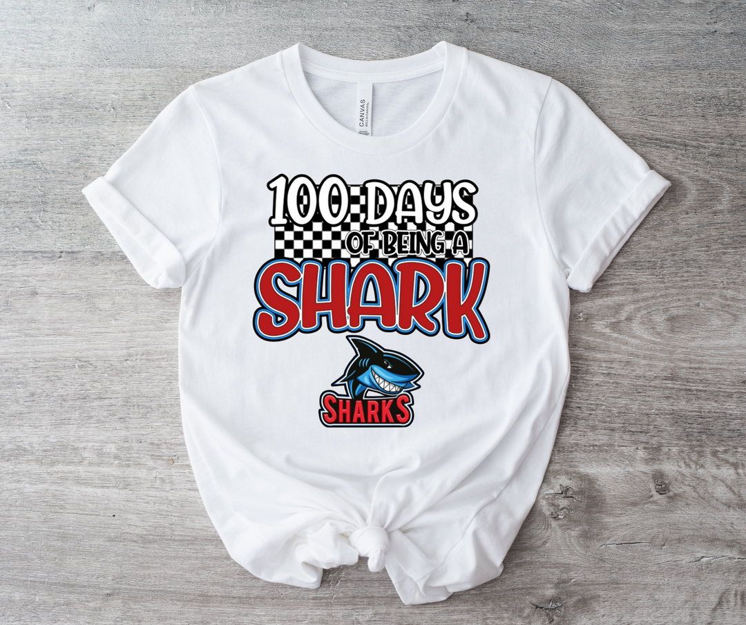 100 Days of Being a Shark DTF Print