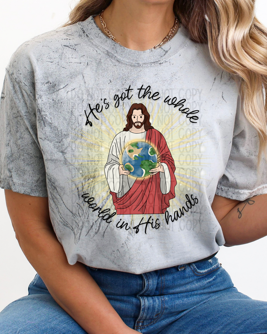 He’s Got the Whole World In His Hands DTF Print