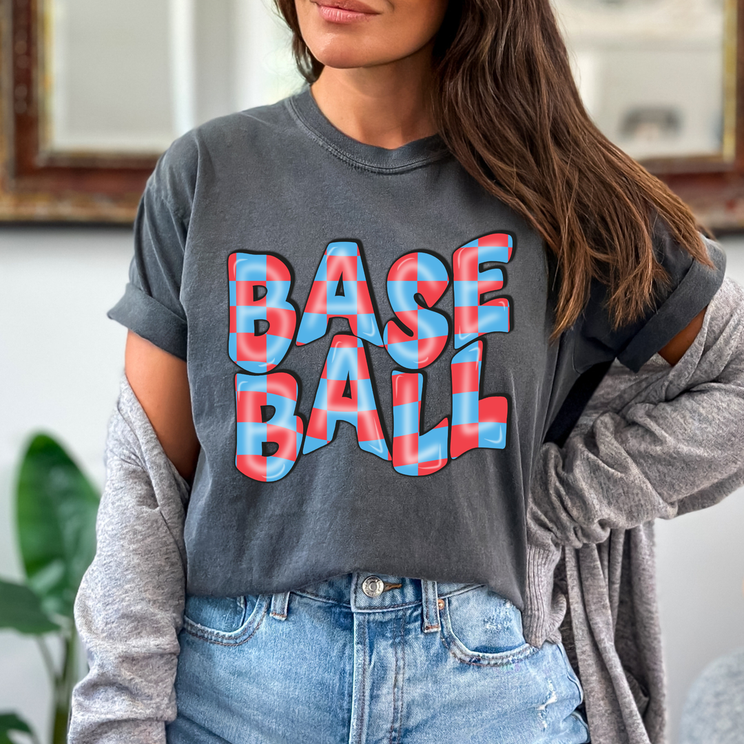 Baseball Checkers  DTF Print