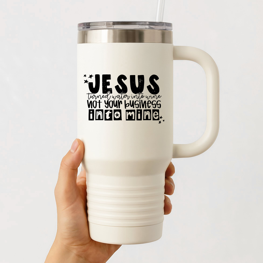 Jesus Turned Water Into Wine Die Cut Stickers