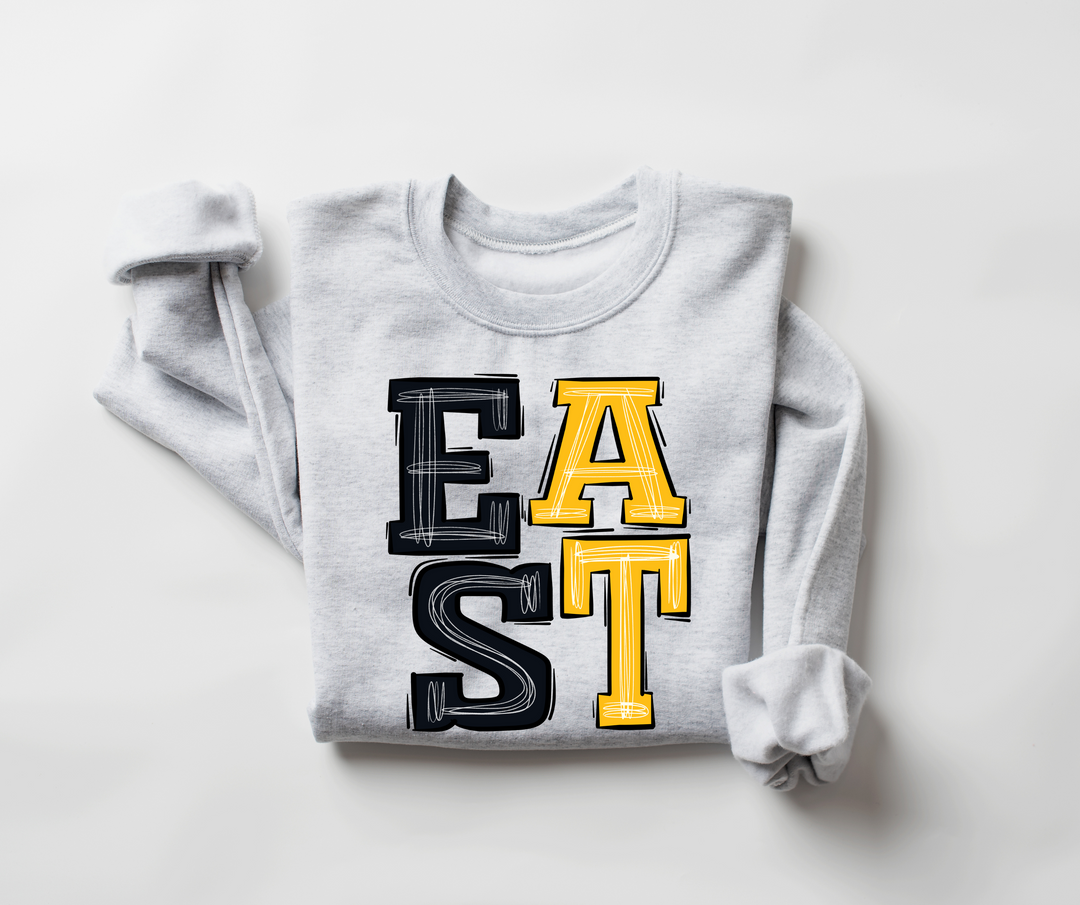 East Sporty Mascot DTF Print