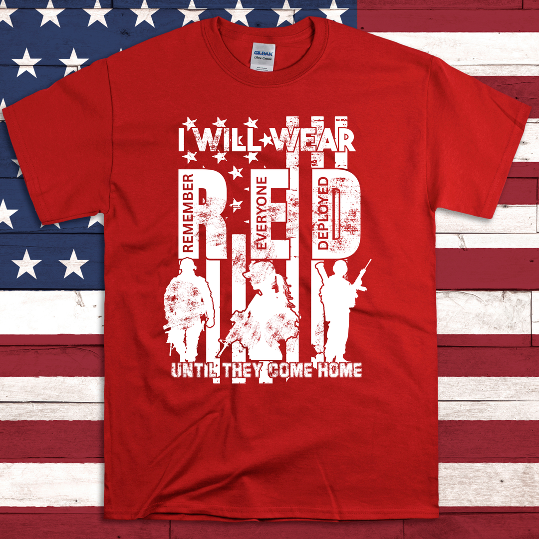 I Wear Red DTF Print