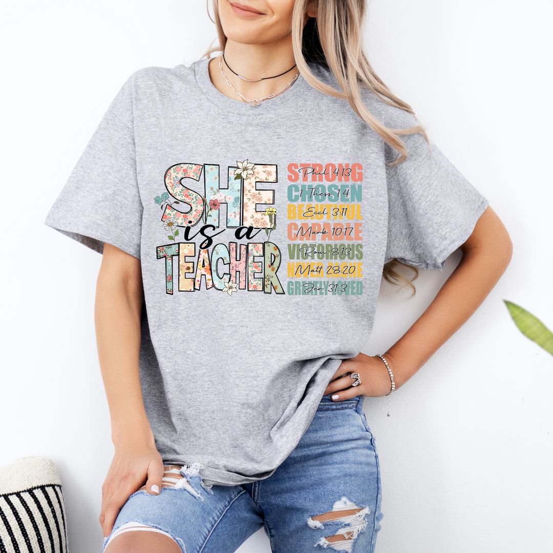 She Is A Teacher DTF Print