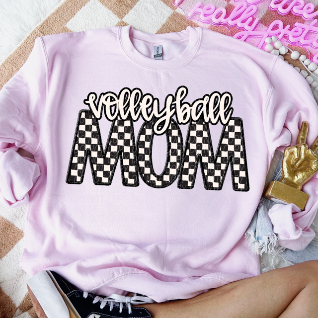 Checker Sports Mom DTF Print