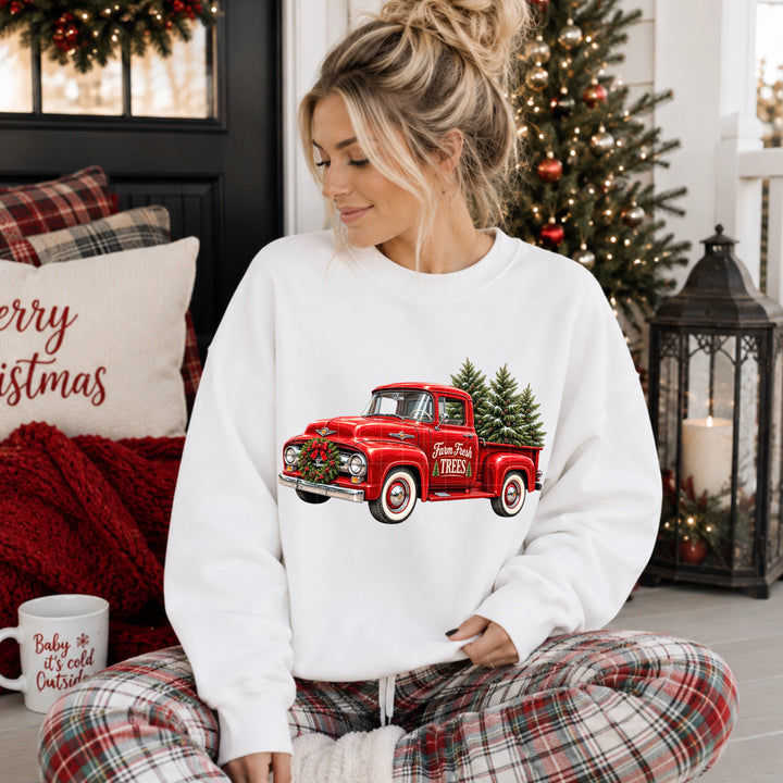 Vintage Christmas Truck DTF Print