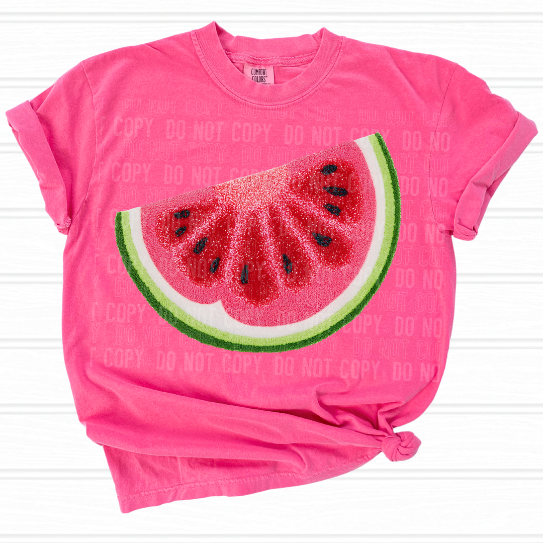 Watermelon Faux Yarn DTF Print