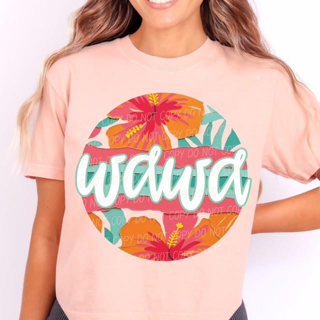 Tropical Mother's Day Titles DTF Print