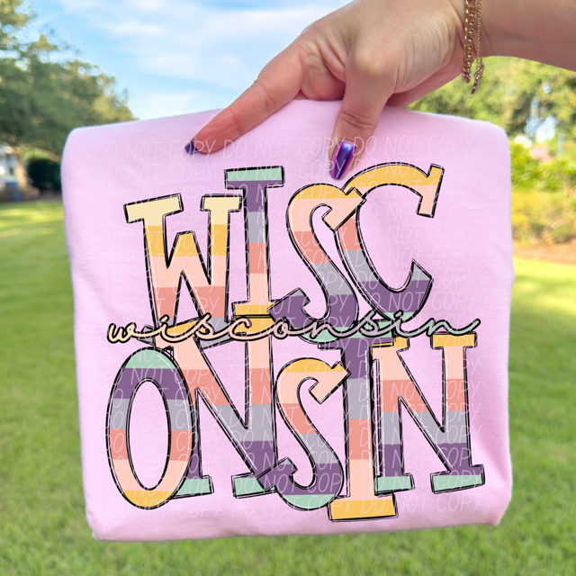 Pastel States DTF Print