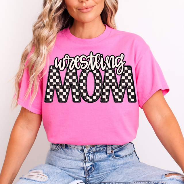 Checker Sports Mom DTF Print
