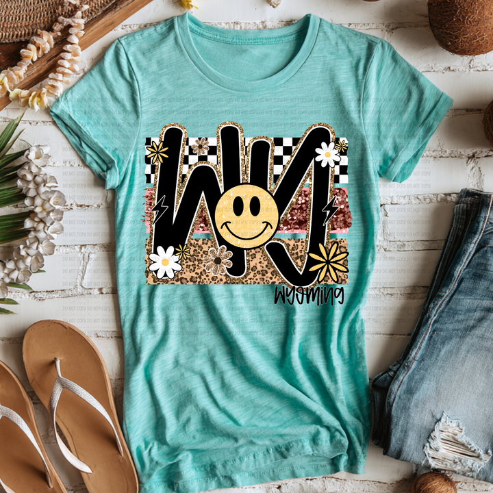 Smiley States DTF Print