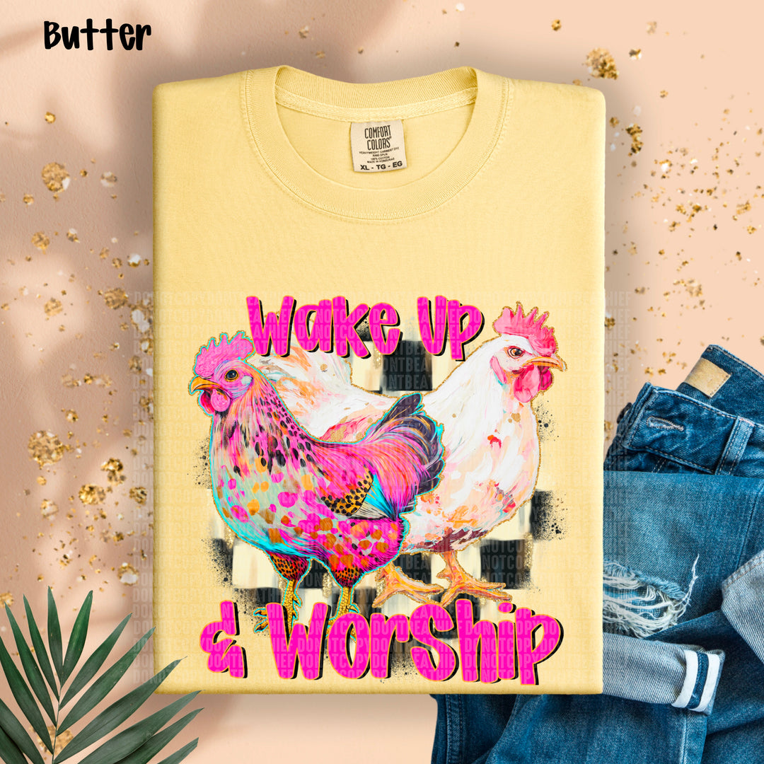 Wake Up And Worship DTF Print