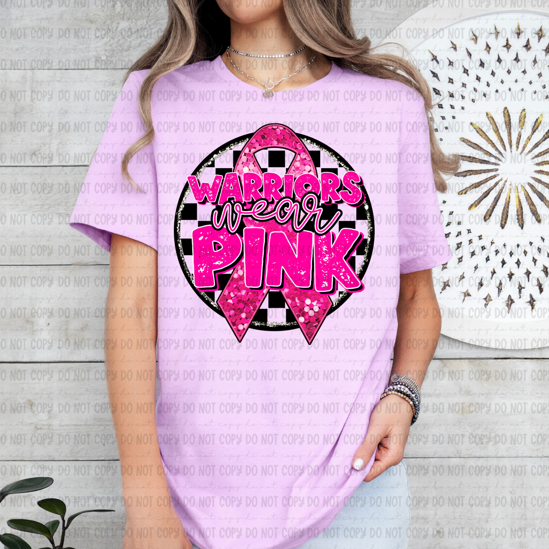 Warriors Wear Pink DTF Print