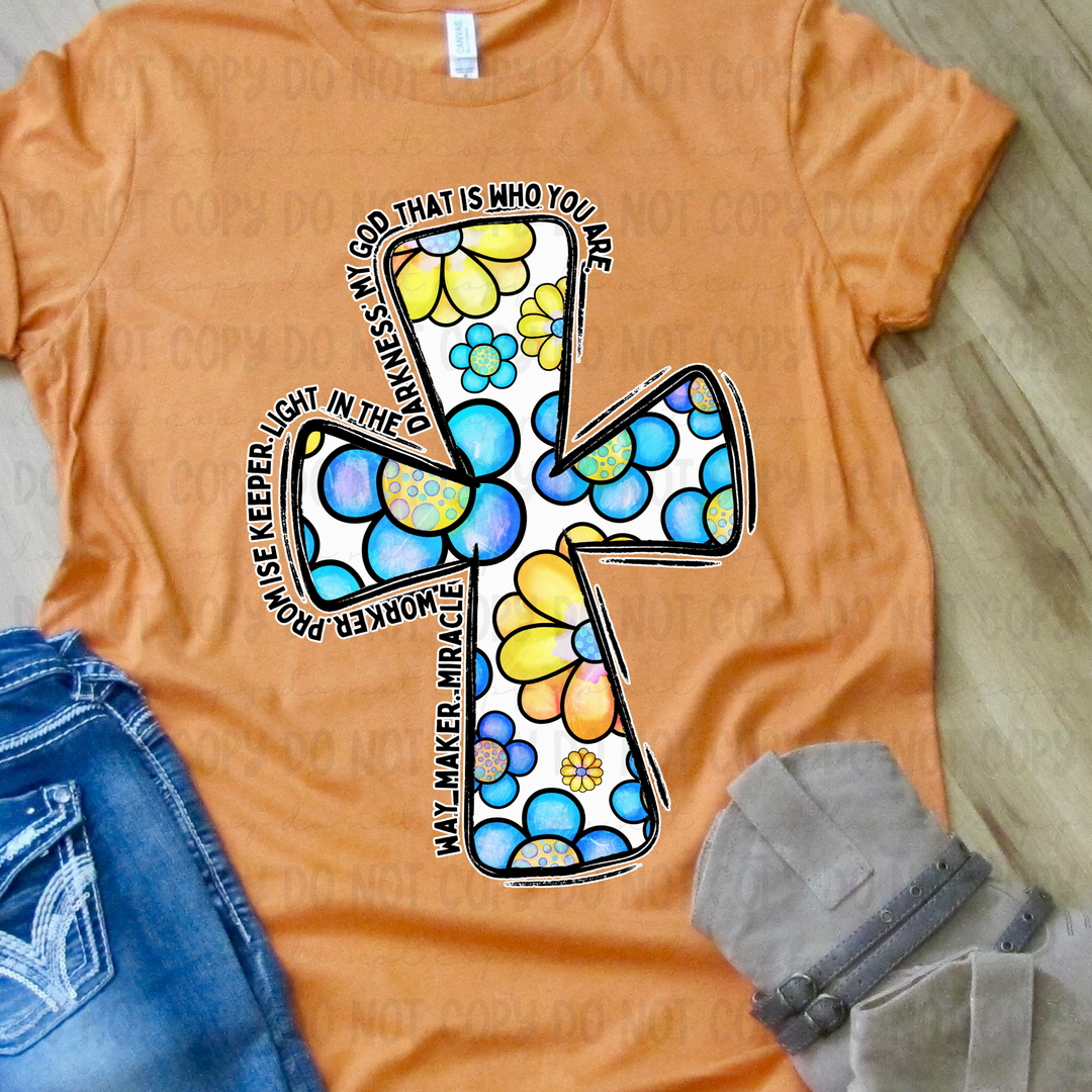 Waymaker Cross DTF Print
