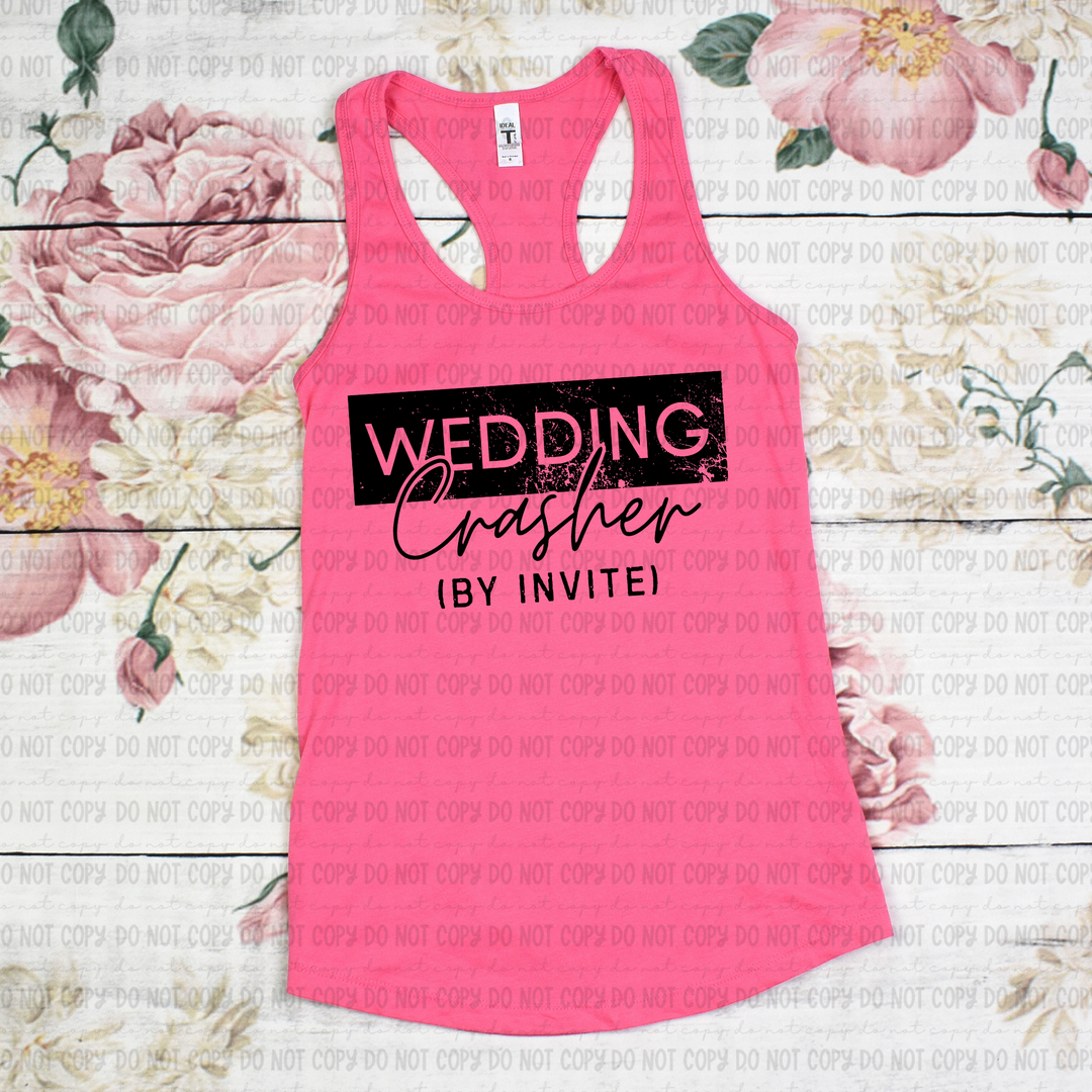Wedding Crasher IBY Invite DTF Print