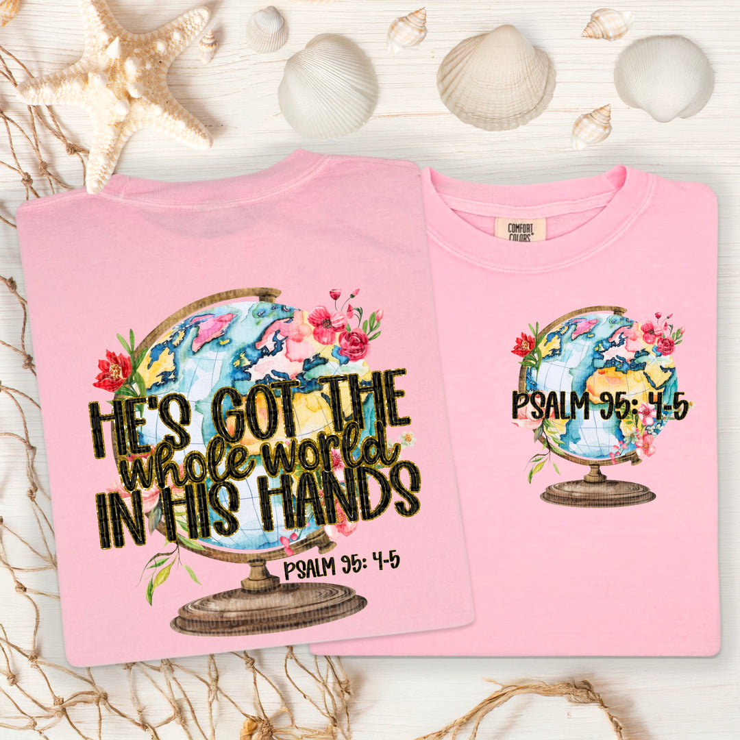 Whole World In His Hands BACK DTF Print