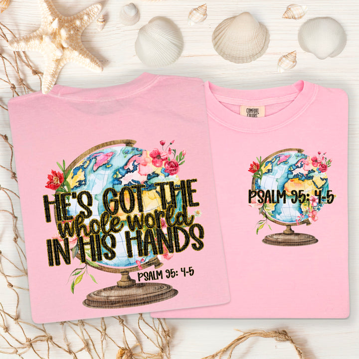 Whole World In His Hands FRONT DTF Print