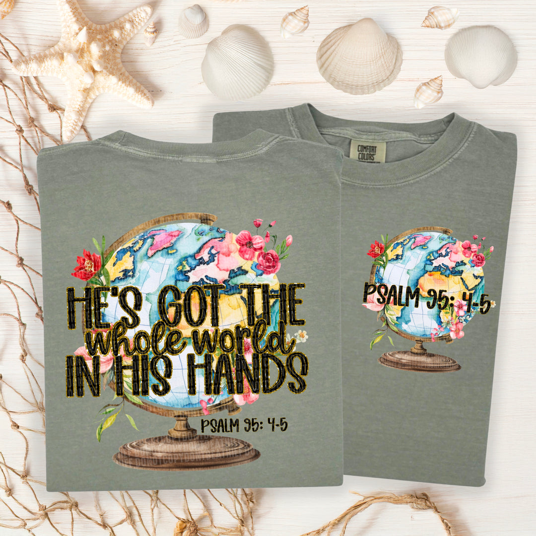 Whole World In His Hands BACK DTF Print
