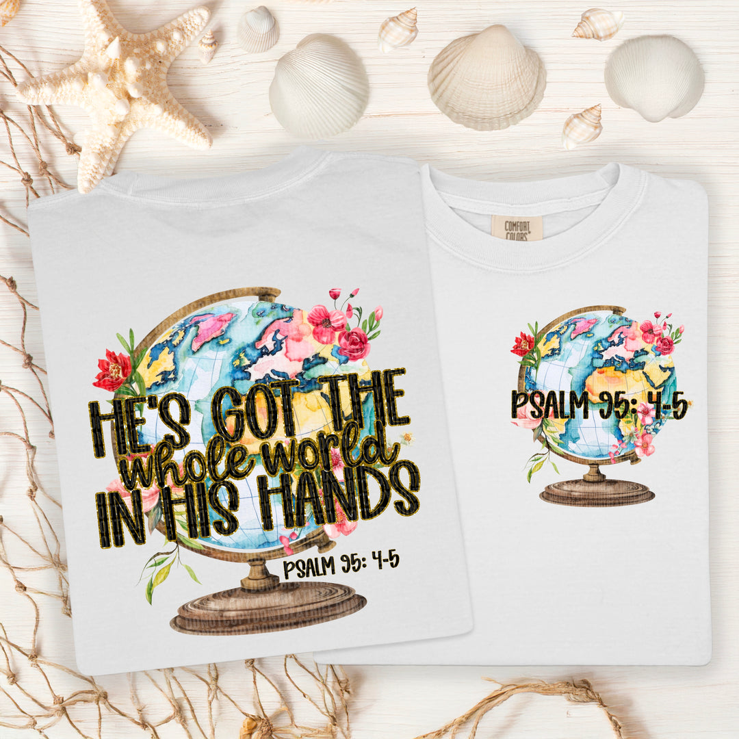 Whole World In His Hands FRONT DTF Print