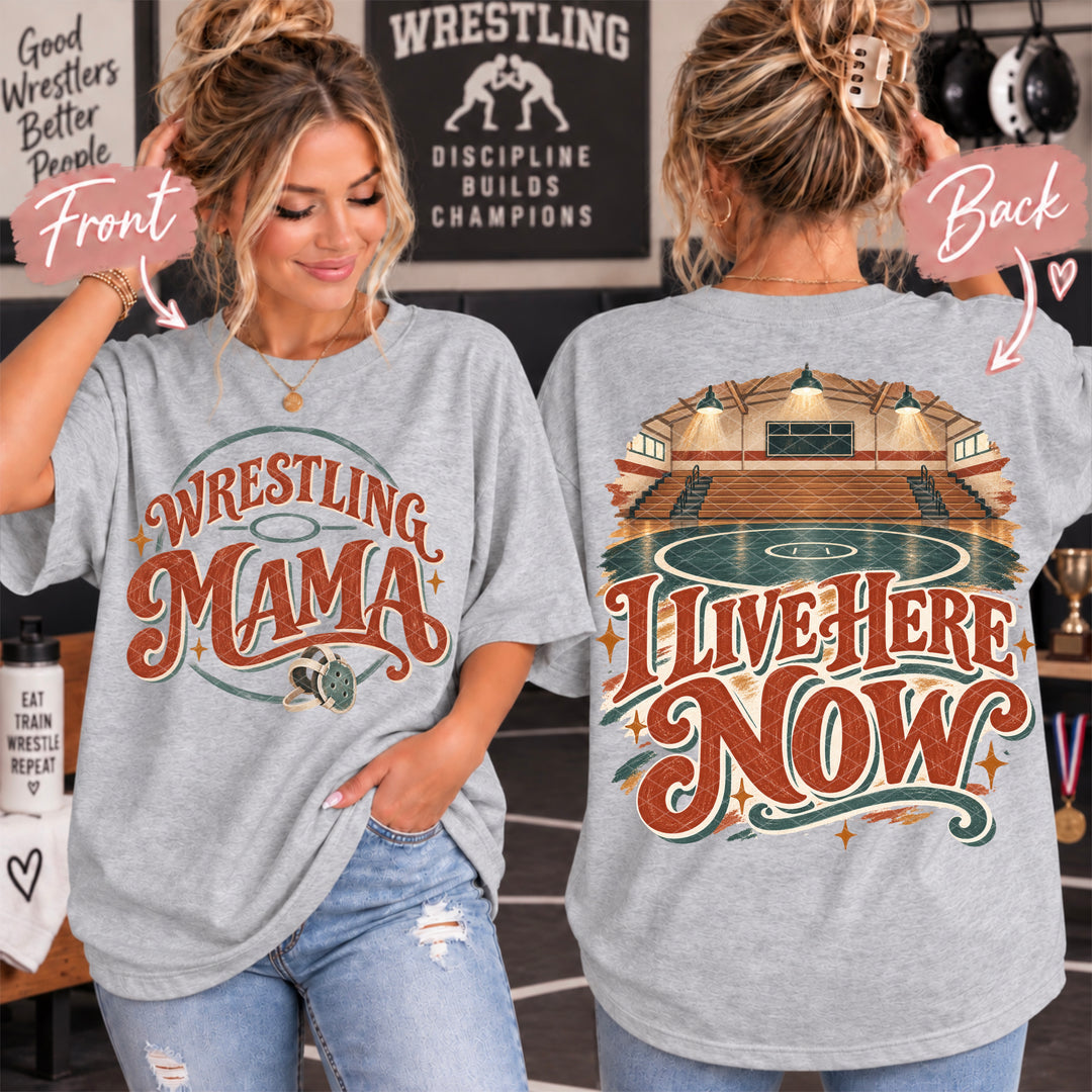Wrestling Mama Live Here DTF Print