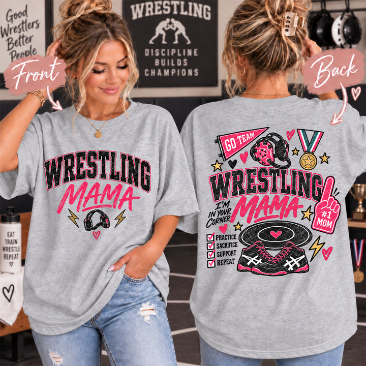 Wrestling Mama Pink DTF Print