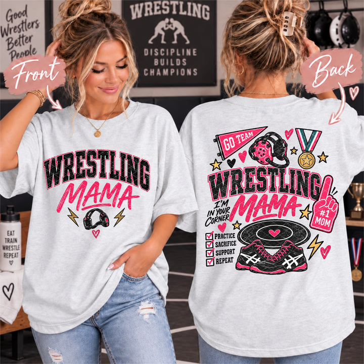 Wrestling Mama Pink DTF Print