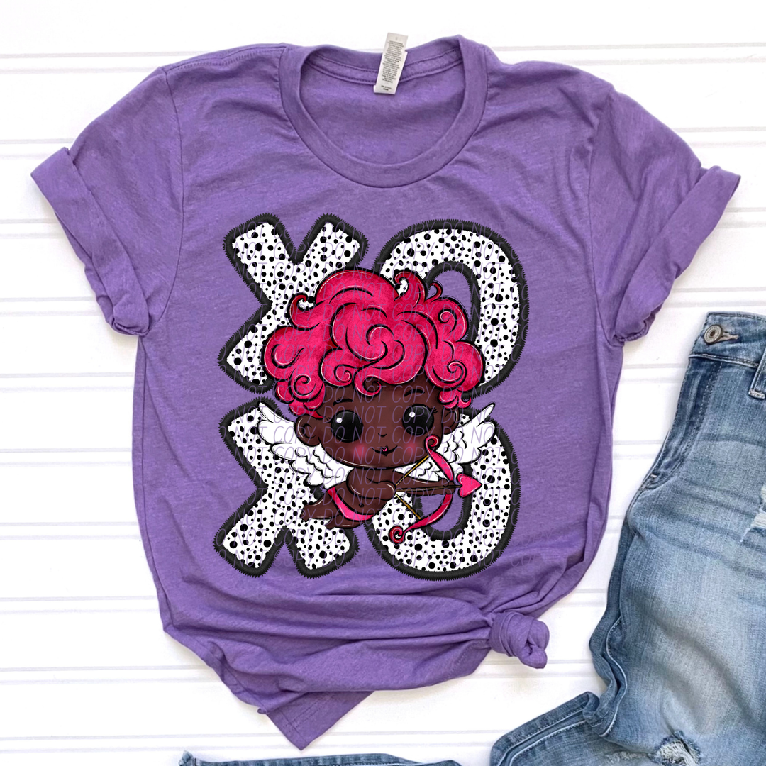 Cupid XO Dots DTF Print
