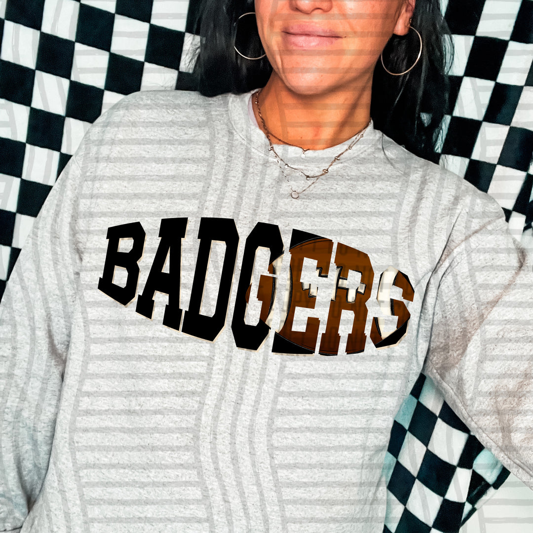 Varsity Clipped Football Mascots DTF Print