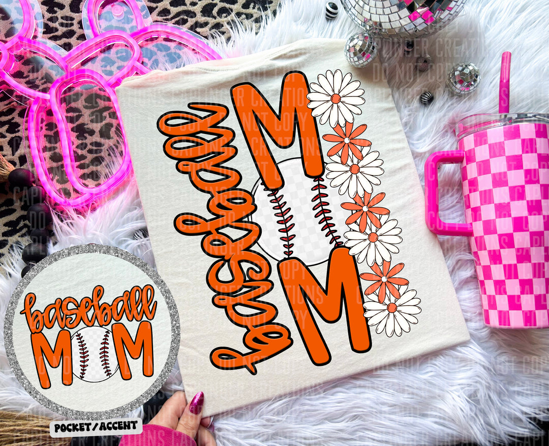 Baseball Mom FRONT DTF Print