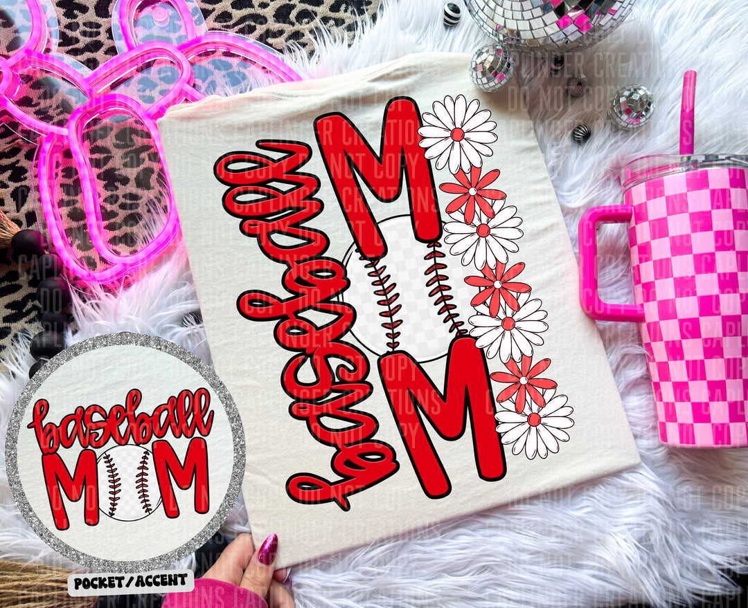 Baseball Mom POCKET DTF Print