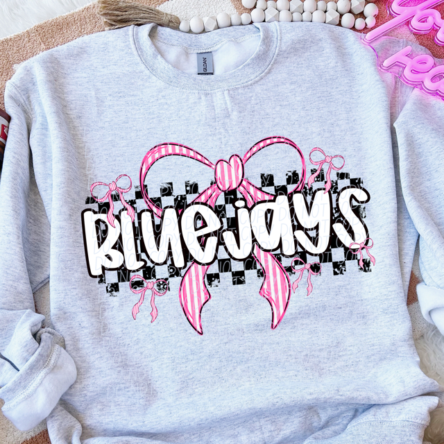 Pink Bow Mascots DTF Print