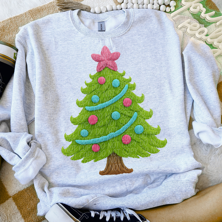 Bright Tree Faux Yarn DTF Print