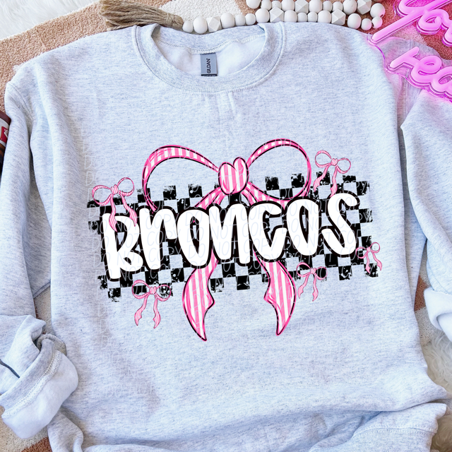 Pink Bow Mascots DTF Print