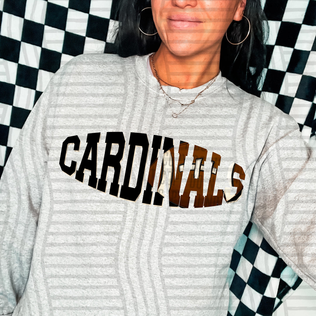 Varsity Clipped Football Mascots DTF Print