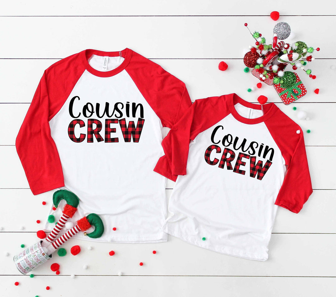 Cousin Crew Buffalo Plaid Screen Print ADULT ST2