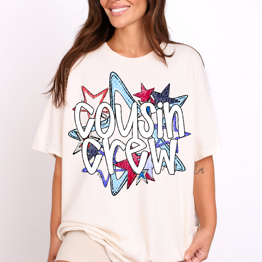Fourth of July Star Names DTF Print