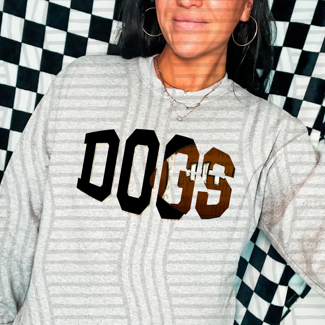 Varsity Clipped Football Mascots DTF Print