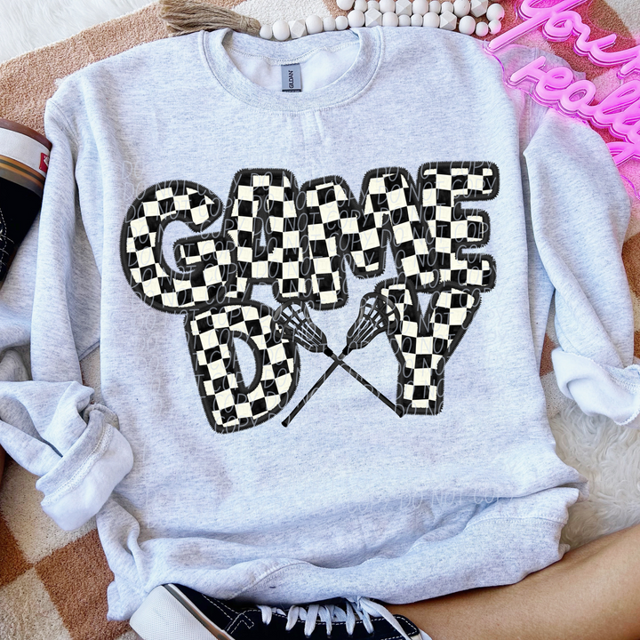 Game Day Checker Sports DTF Print