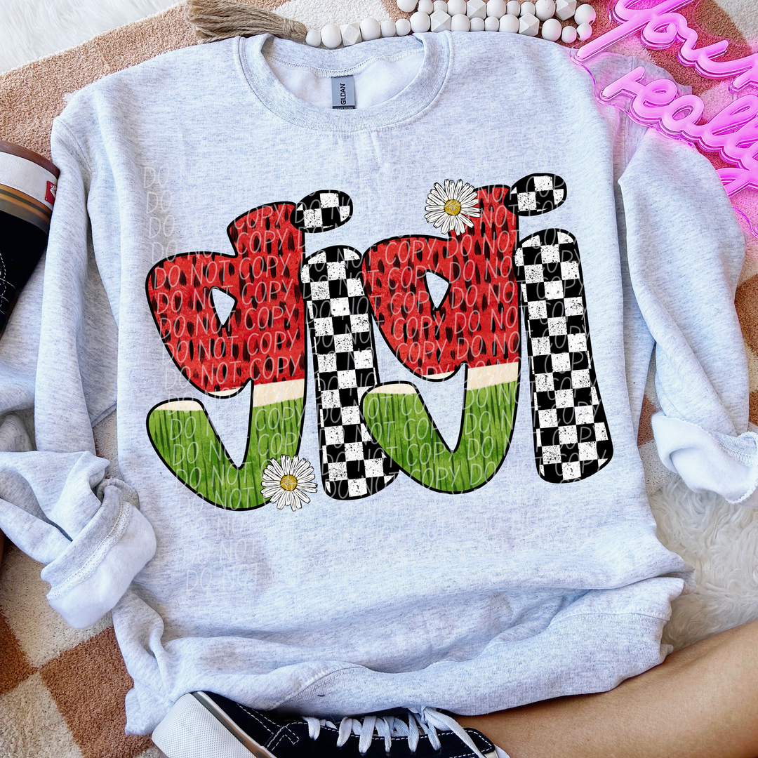 Watermelon Names DTF Print