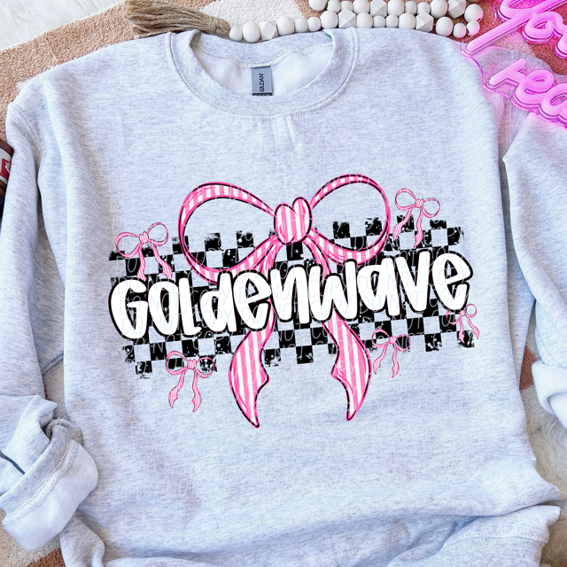 Pink Bow Mascots DTF Print