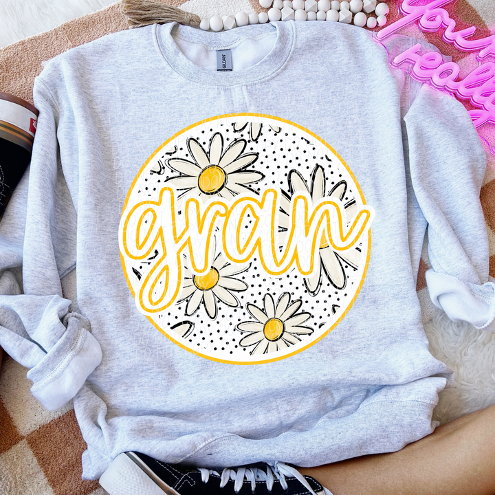 Mothers Day Daisy Names DTF Print