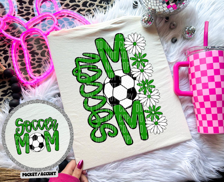 Soccer Mom With Pocket DTF Print