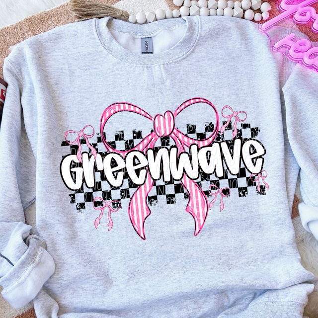 Pink Bow Mascots DTF Print