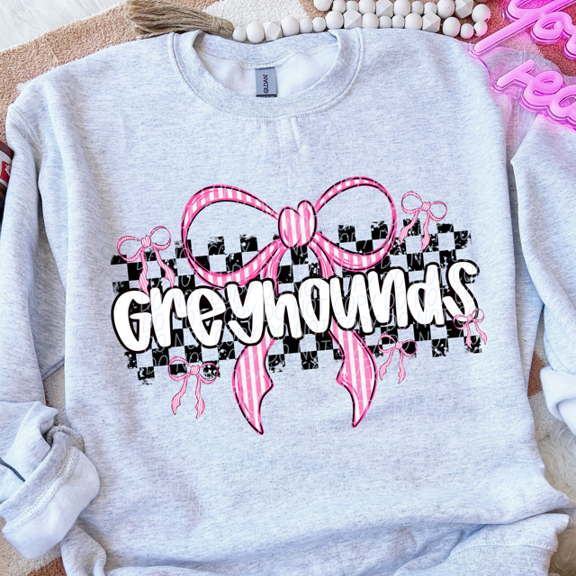 Pink Bow Mascots DTF Print