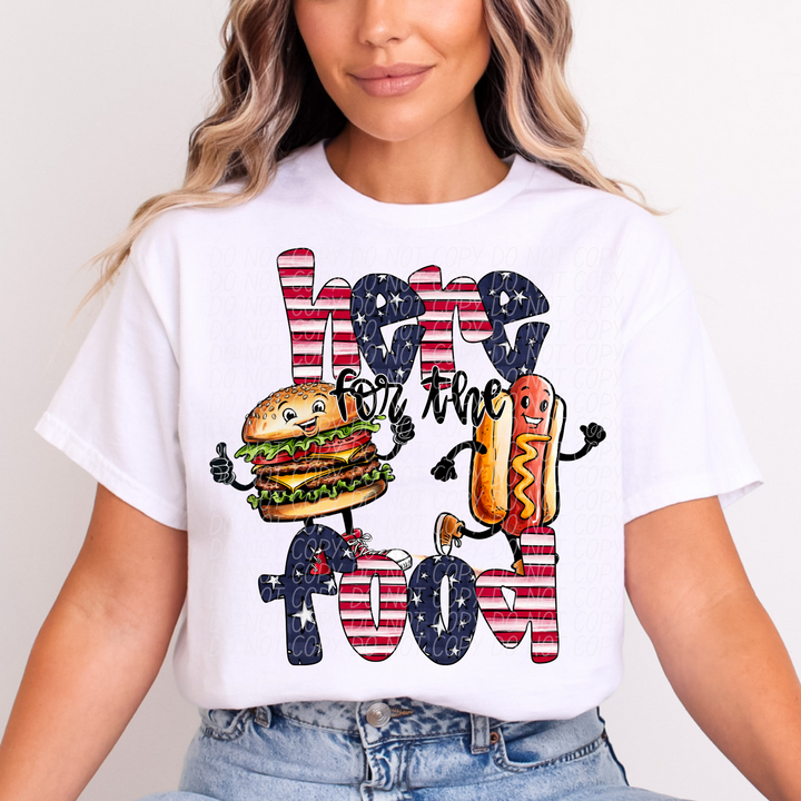 Here For The Patriotic Collection DTF Print