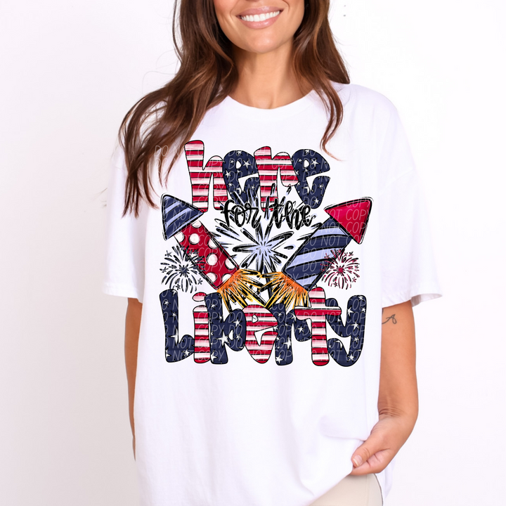 Here For The Patriotic Collection DTF Print
