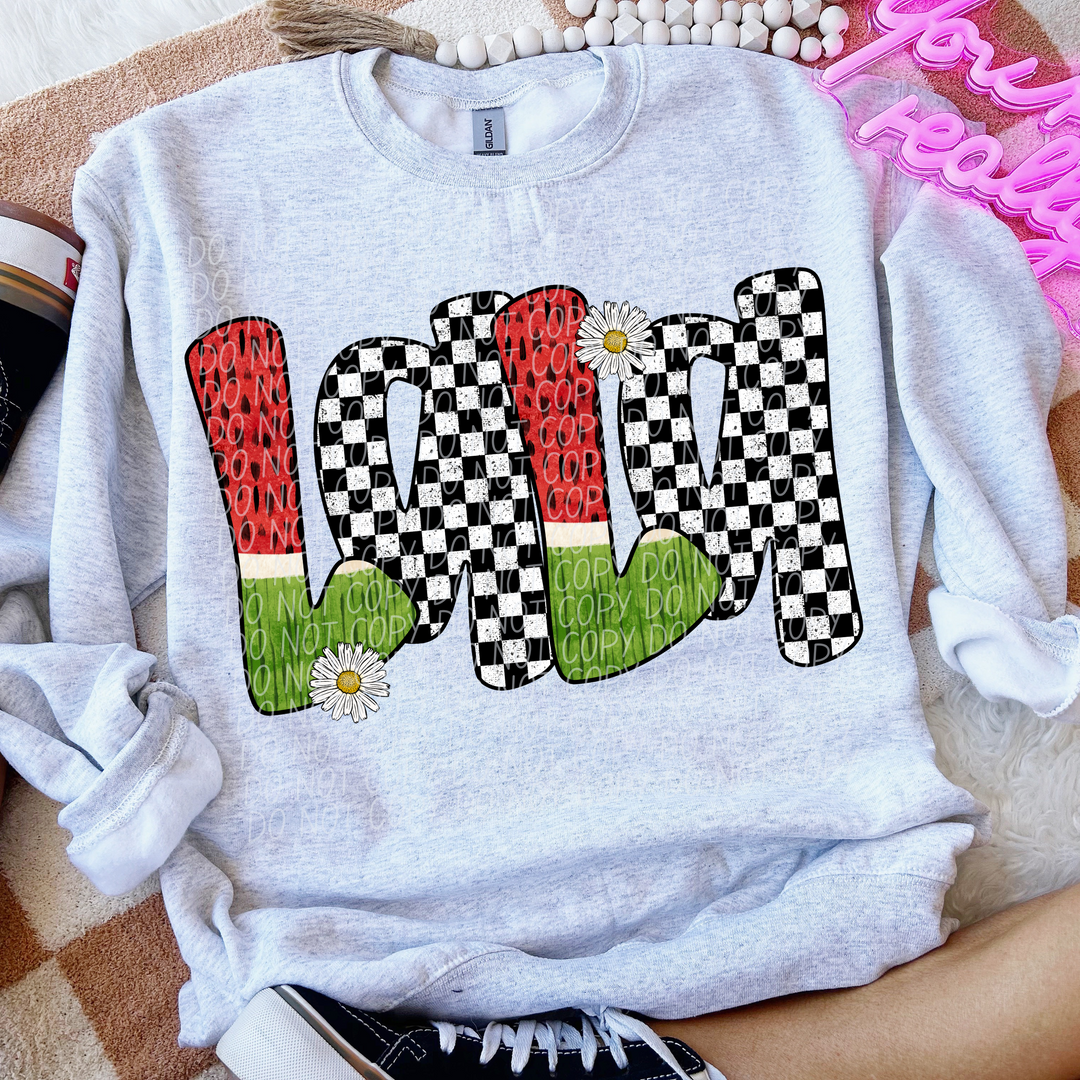 Watermelon Names DTF Print