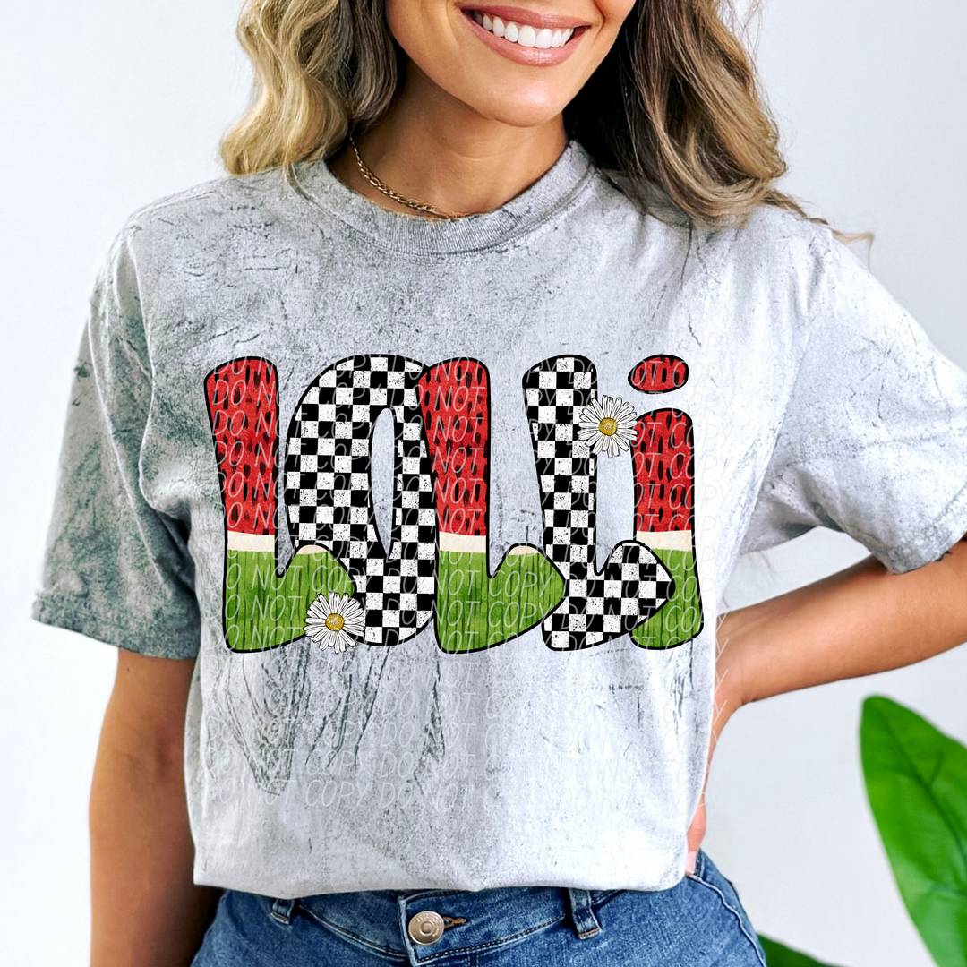 Watermelon Names DTF Print