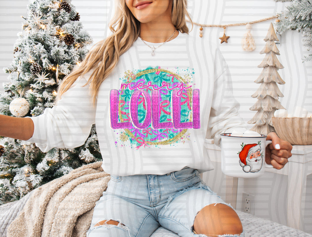 Snowflake Bow Names DTF Print